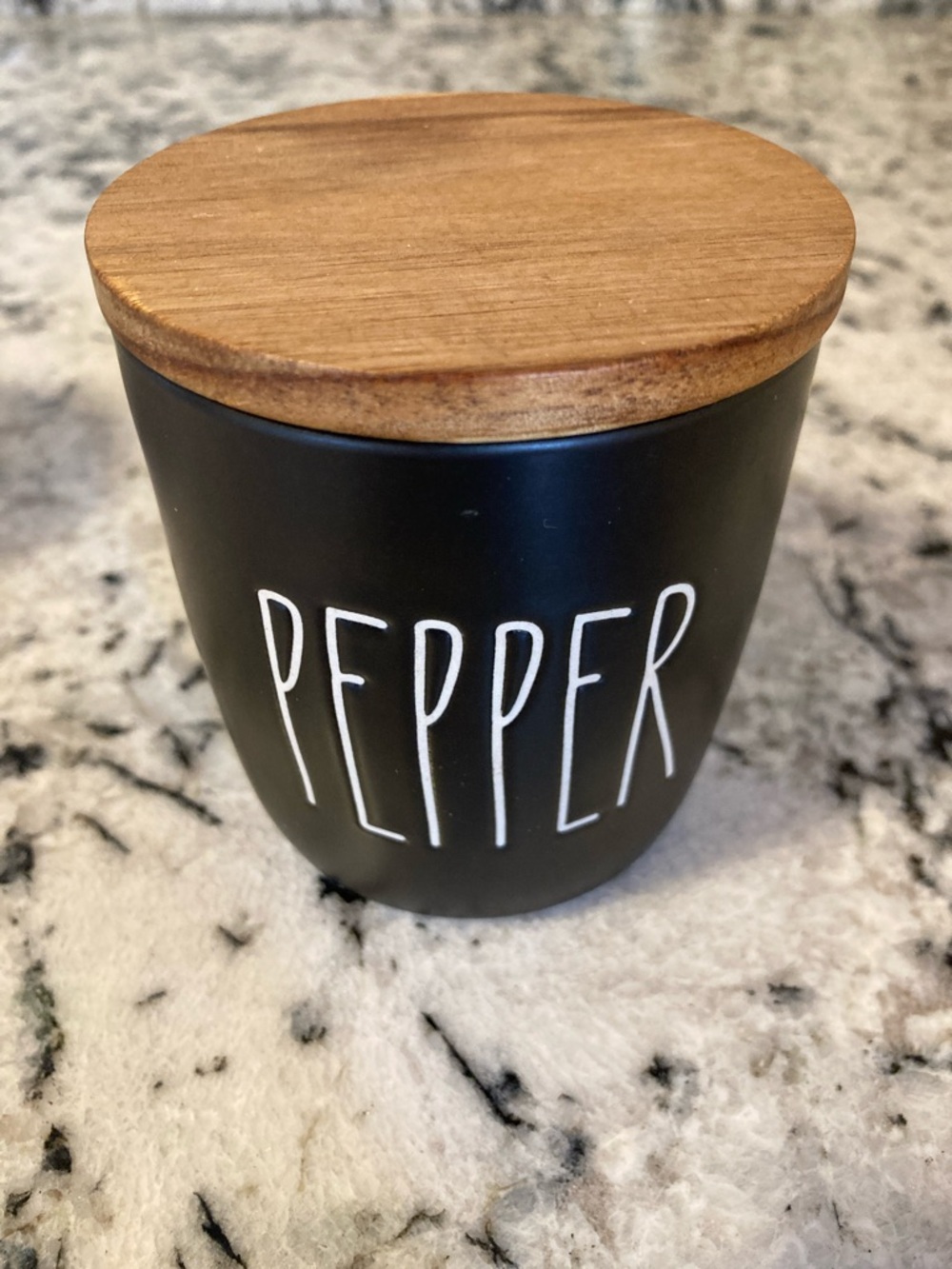 Rae Dunn Salt & Pepper Cellar Set, Ceramic - White & Black - Picture 4 of 8